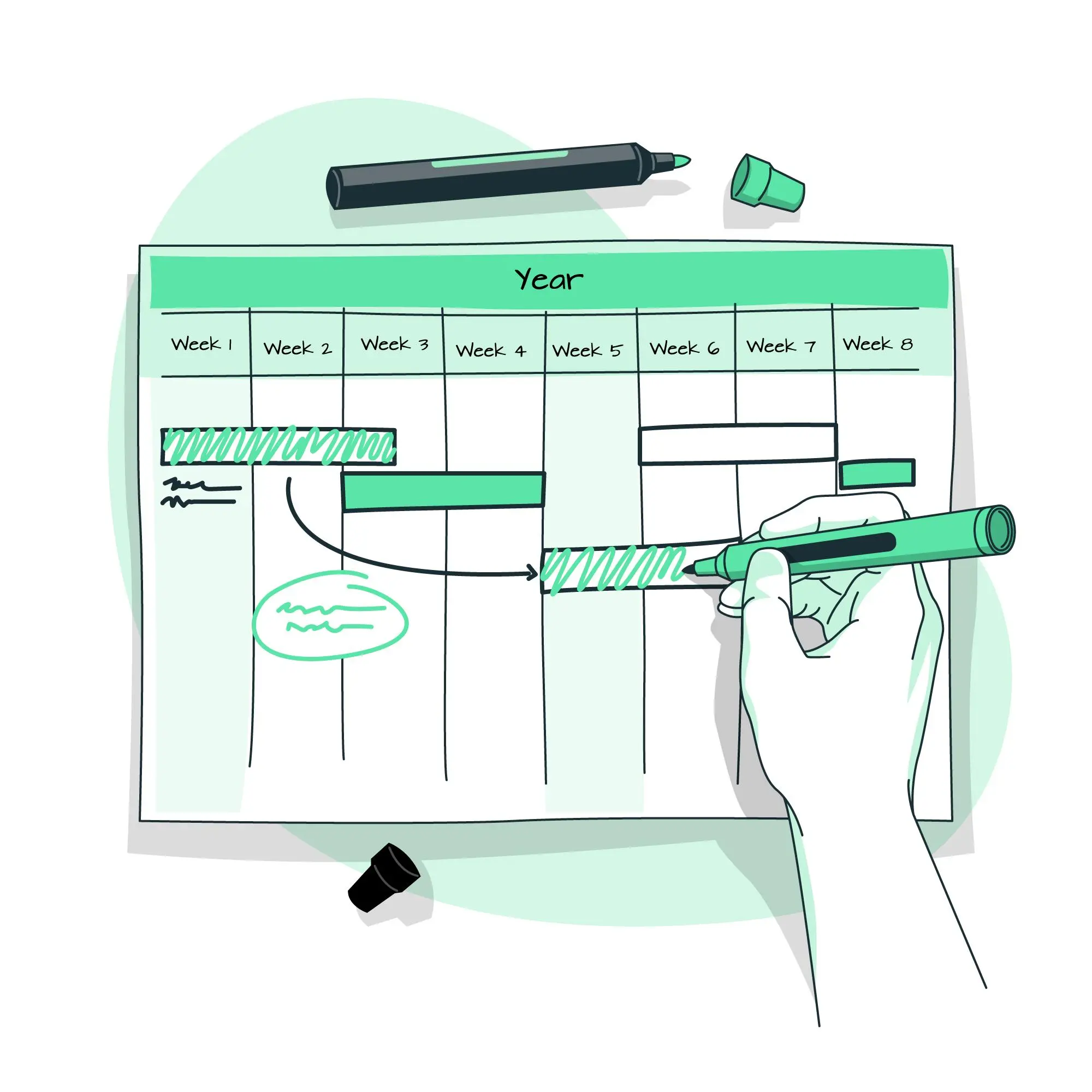 Organiza tus proyectos con un Gantt dinámico | Projectum